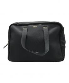 GIORGIO ARMANI（ジョルジョアルマーニ）の古着「レザーハンドバッグ」｜ブラック