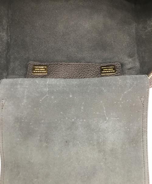 GIORGIO ARMANI（ジョルジョアルマーニ）GIORGIO ARMANI (ジョルジョアルマーニ) レザーハンドバッグ ブラックの古着・服飾アイテム