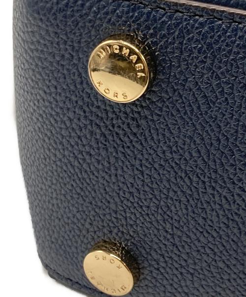 MICHAEL KORS（マイケルコース）MICHAEL KORS (マイケルコース) レザーリュック ネイビーの古着・服飾アイテム