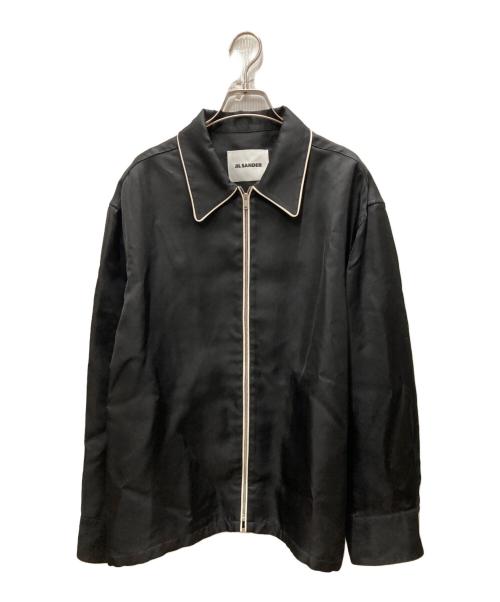 JIL SANDER（ジルサンダー）JIL SANDER (ジルサンダー) SHIRT 171/ジップブルゾン ブラック サイズ:48の古着・服飾アイテム