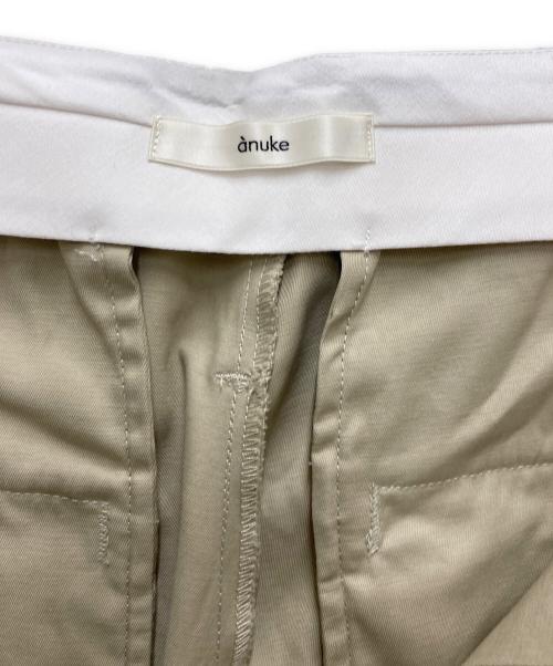 anuke（アンヌーク）ANUKE (アンヌーク) Twill Loose Pants ベージュ サイズ:36の古着・服飾アイテム