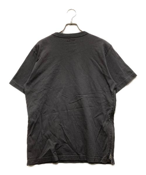 sacai（サカイ）sacai (サカイ) Side Zip Cotton T-Shirt グレー サイズ:2の古着・服飾アイテム