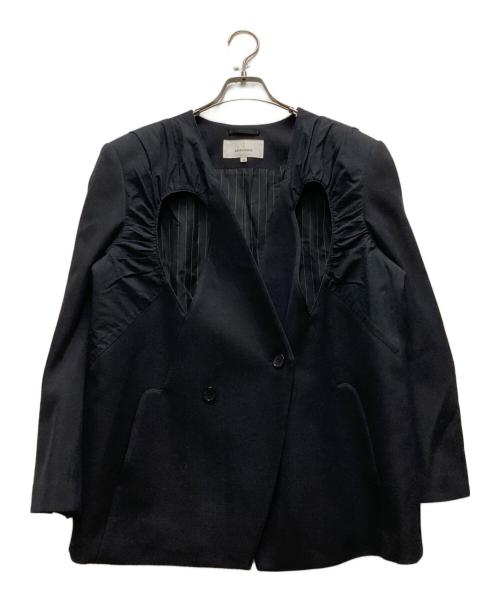 AKIRA NAKA（アキラナカ）AKIRA NAKA (アキラナカ) カットアウトジャケット ブラック サイズ:2の古着・服飾アイテム