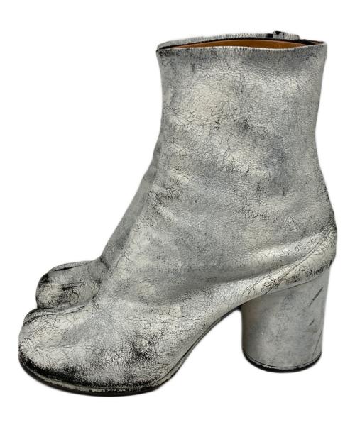 Maison Margiela（メゾンマルジェラ）Maison Margiela (メゾンマルジェラ) ペンキ加工足袋ブーツ ホワイト サイズ:37の古着・服飾アイテム