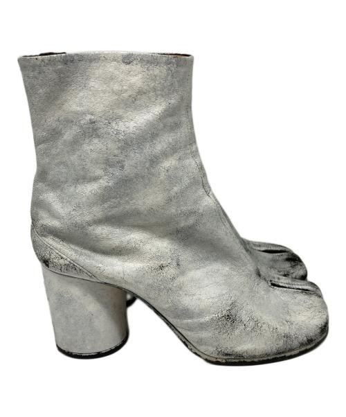 Maison Margiela（メゾンマルジェラ）Maison Margiela (メゾンマルジェラ) ペンキ加工足袋ブーツ ホワイト サイズ:37の古着・服飾アイテム