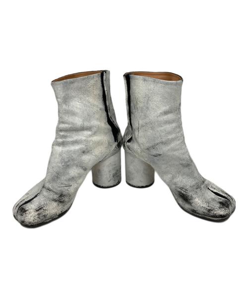 Maison Margiela（メゾンマルジェラ）Maison Margiela (メゾンマルジェラ) ペンキ加工足袋ブーツ ホワイト サイズ:37の古着・服飾アイテム