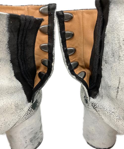 Maison Margiela（メゾンマルジェラ）Maison Margiela (メゾンマルジェラ) ペンキ加工足袋ブーツ ホワイト サイズ:37の古着・服飾アイテム