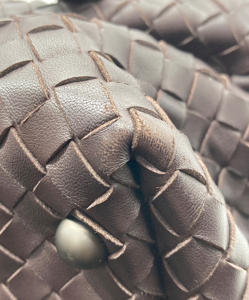 BOTTEGA VENETA（ボッテガベネタ）BOTTEGA VENETA (ボッテガベネタ) イントレチャート モンテーニュ ミニボストンバッグ ブラウンの古着・服飾アイテム