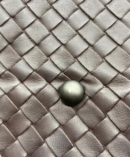 BOTTEGA VENETA（ボッテガベネタ）BOTTEGA VENETA (ボッテガベネタ) イントレチャート モンテーニュ ミニボストンバッグ ブラウンの古着・服飾アイテム