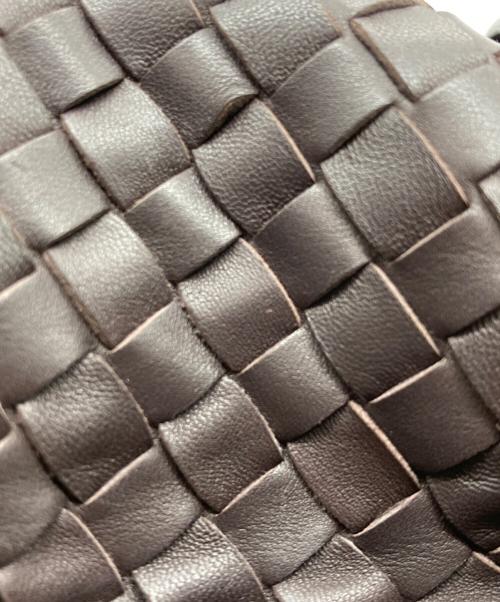 BOTTEGA VENETA（ボッテガベネタ）BOTTEGA VENETA (ボッテガベネタ) イントレチャート モンテーニュ ミニボストンバッグ ブラウンの古着・服飾アイテム