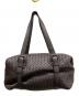 BOTTEGA VENETA (ボッテガベネタ) イントレチャート モンテーニュ ミニボストンバッグ ブラウン：100000円
