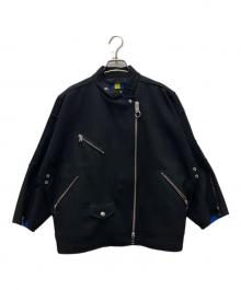 DIESEL（ディーゼル）の古着「ダブルライダースジャケット」｜ブラック