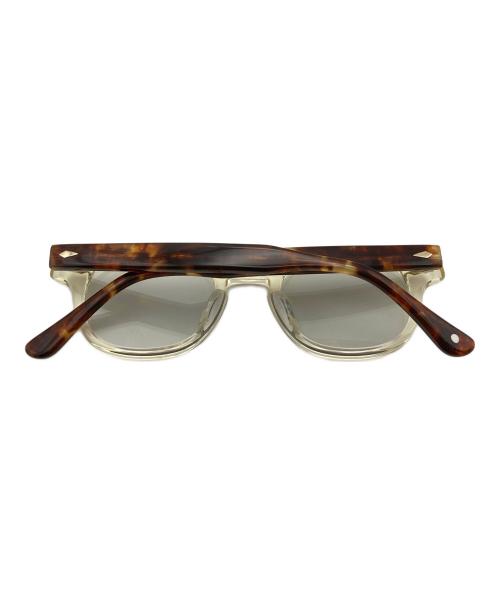 NOCHINO OPTICAL（ノチノオプティカル）NOCHINO OPTICAL (ノチノオプティカル) CITRON & AMBER X L.SMOKE GREEN ブラウン×グリーン サイズ:46□23 144の古着・服飾アイテム
