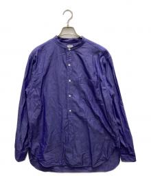 BLURHMS（ブラームス）の古着「Polish Chambray Band Collar Shirt」｜ネイビー