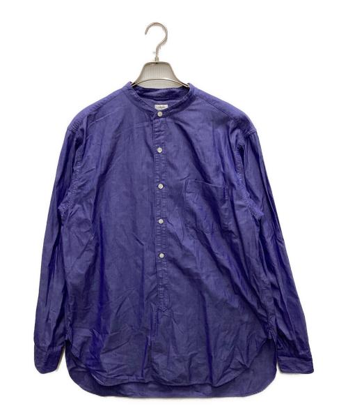 BLURHMS（ブラームス）blurhms (ブラームス) Polish Chambray Band Collar Shirt ネイビー サイズ:4の古着・服飾アイテム