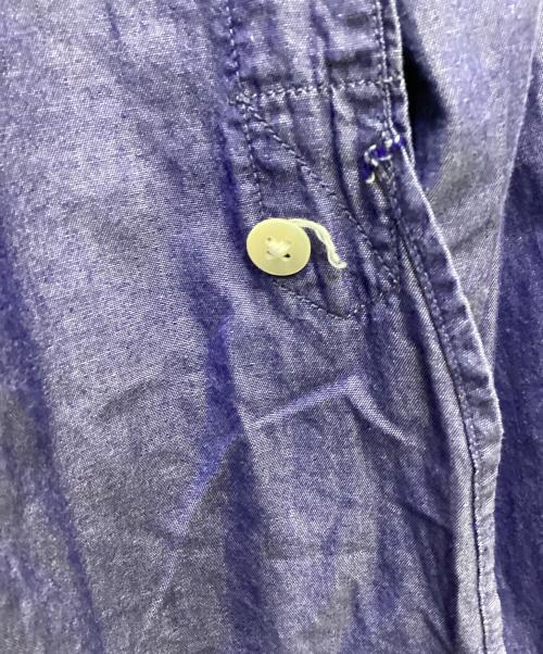 BLURHMS（ブラームス）blurhms (ブラームス) Polish Chambray Band Collar Shirt ネイビー サイズ:4の古着・服飾アイテム