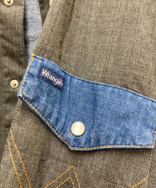 Wrangler（ラングラー）Wrangler (ラングラー) SEVEN BY SEVEN (セブンバイセブン) COMBINATION WESTERN SHIRTS グレー サイズ:Sの古着・服飾アイテム