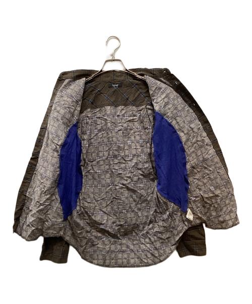UNDERCOVERISM（アンダーカバーイズム）UNDERCOVERISM (アンダーカバーイズム) 05SS Raw Cutout チェックシャツ ブラウン サイズ:2の古着・服飾アイテム