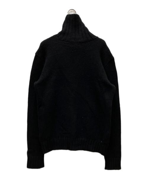 POLO RALPH LAUREN（ポロ・ラルフローレン）POLO RALPH LAUREN (ポロ・ラルフローレン) クレストタートルネックセーター ブラック サイズ:Sの古着・服飾アイテム