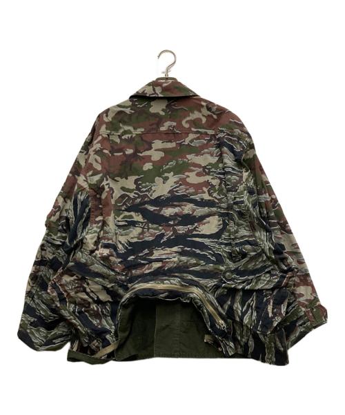 ALPHA（アルファ）ALPHA (アルファ) beautiful people (ビューティフルピープル) 26SS double-end camouflage field jacket グリーン サイズ:36の古着・服飾アイテム