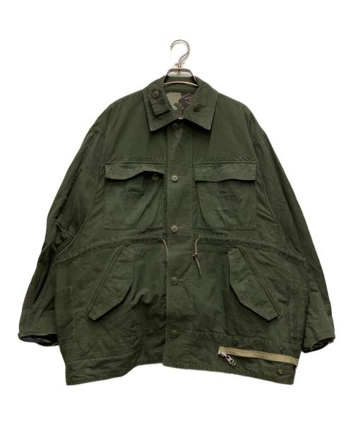 ALPHA（アルファ）ALPHA (アルファ) beautiful people (ビューティフルピープル) 26SS double-end camouflage field jacket グリーン サイズ:36の古着・服飾アイテム