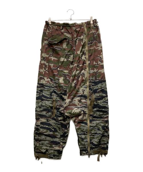 ALPHA（アルファ）ALPHA (アルファ) beautiful people (ビューティフルピープル) 26SS double-end camouflage cargo pants オリーブ サイズ:不明の古着・服飾アイテム