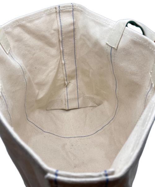 BARKOUTSIDERS（バークアウトサイダーズ）BARKOUTSIDERS (バークアウトサイダーズ) BLUE LINES TOTE 80s ベージュの古着・服飾アイテム