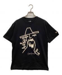 New Era×YOHJI YAMAMOTO（ニューエラ×ヨウジヤマモト）の古着「プリントTシャツ」｜ブラック