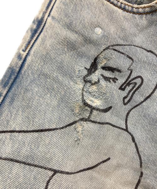 Acne studios（アクネ ストゥディオズ）Acne studios (アクネ ストゥディオズ) ルーズフィットトラウザーズ - 1981 ブルー サイズ:XXSの古着・服飾アイテム