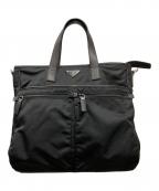 PRADAプラダ）の古着「Re-Nylon xサフィアーノレザー トートバッグ」｜ブラック