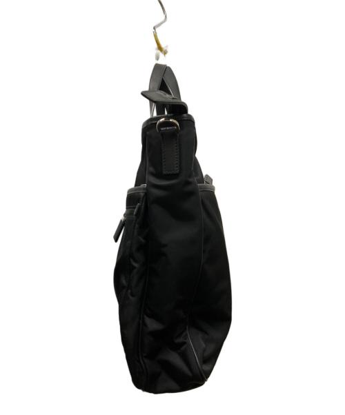 PRADA（プラダ）PRADA (プラダ) Re-Nylon xサフィアーノレザー トートバッグ ブラックの古着・服飾アイテム