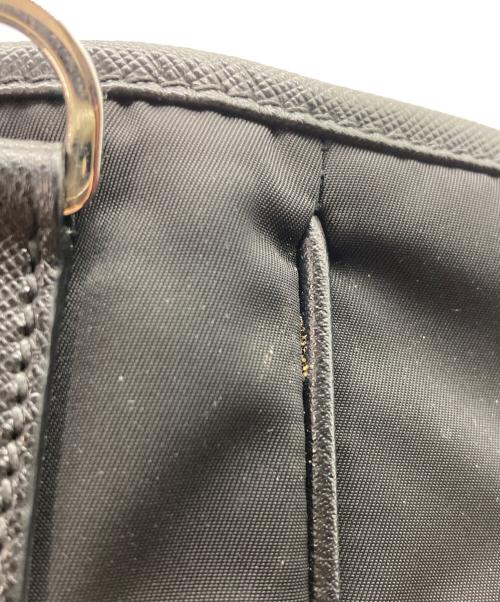 PRADA（プラダ）PRADA (プラダ) Re-Nylon xサフィアーノレザー トートバッグ ブラックの古着・服飾アイテム