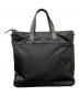 PRADA (プラダ) Re-Nylon xサフィアーノレザー トートバッグ ブラック：85000円