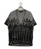 DSQUARED2ディースクエアード）の古着「半袖ビジューカットソー」｜グレー