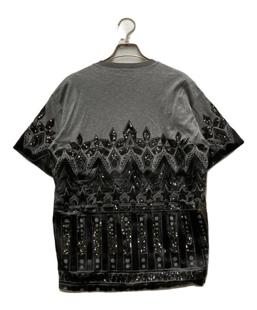 DSQUARED2（ディースクエアード）DSQUARED2 (ディースクエアード) 半袖ビジューカットソー グレー サイズ:Mの古着・服飾アイテム