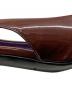 中古・古着 PRADA (プラダ) スクエアトゥーエナメルパンプス ブラウン サイズ:36　1/2：9000円