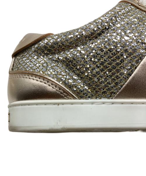 JIMMY CHOO（ジミーチュウ）JIMMY CHOO (ジミーチュウ) TERIスニーカー ホワイト×ゴールド サイズ:37の古着・服飾アイテム