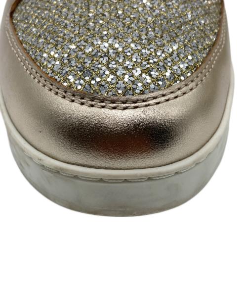 JIMMY CHOO（ジミーチュウ）JIMMY CHOO (ジミーチュウ) TERIスニーカー ホワイト×ゴールド サイズ:37の古着・服飾アイテム