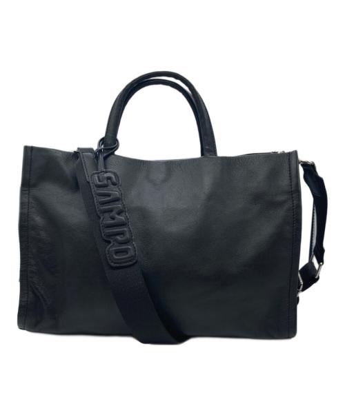 sampo（サンポ）sampo (サンポ) ear PAPILLONNER (イアパピヨネ) レザー2WAYバッグ ブラックの古着・服飾アイテム