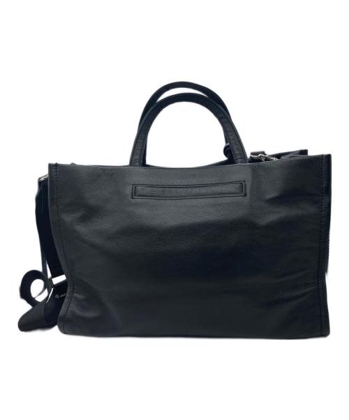 sampo（サンポ）sampo (サンポ) ear PAPILLONNER (イアパピヨネ) レザー2WAYバッグ ブラックの古着・服飾アイテム