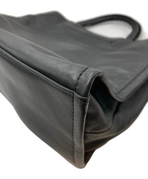 sampo（サンポ）sampo (サンポ) ear PAPILLONNER (イアパピヨネ) レザー2WAYバッグ ブラックの古着・服飾アイテム