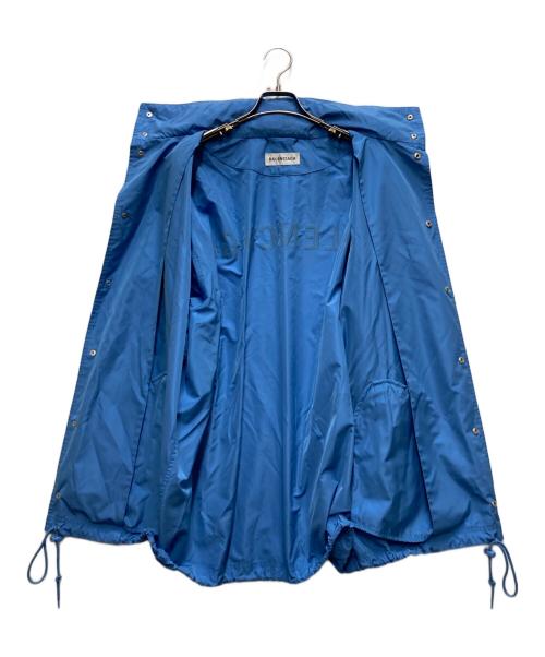 BALENCIAGA（バレンシアガ）BALENCIAGA (バレンシアガ) ロゴ ウインドブレーカー ブルー サイズ:34の古着・服飾アイテム