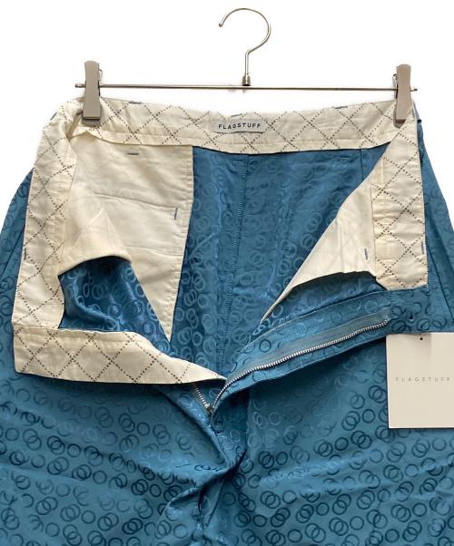 flagstuff（フラグスタフ）FLAGSTUFF (フラグスタフ) CIRCLE PATTERN TROUSERS ブルー サイズ:Lの古着・服飾アイテム