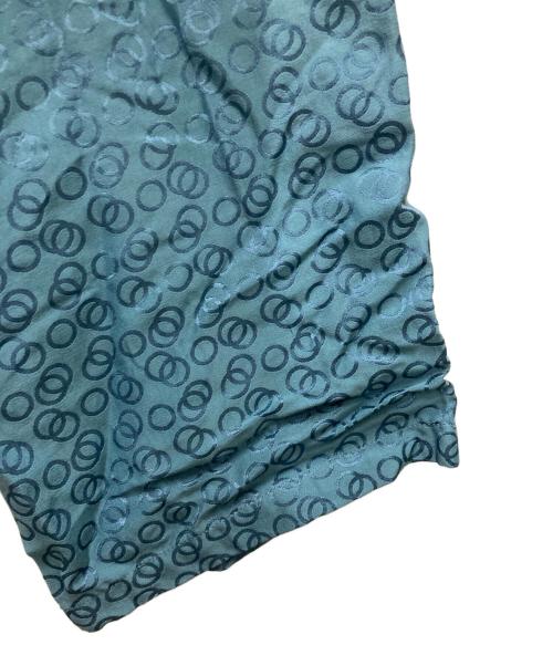 flagstuff（フラグスタフ）FLAGSTUFF (フラグスタフ) CIRCLE PATTERN TROUSERS ブルー サイズ:Lの古着・服飾アイテム