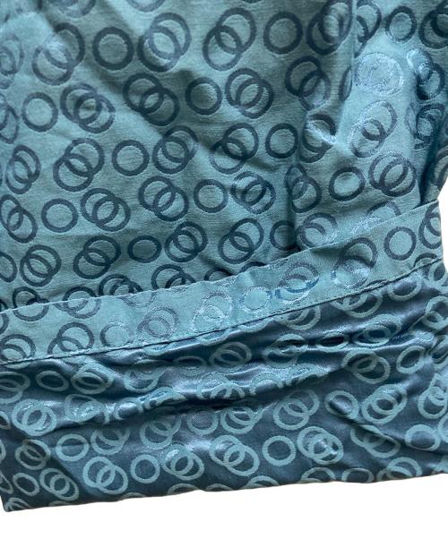flagstuff（フラグスタフ）FLAGSTUFF (フラグスタフ) CIRCLE PATTERN TROUSERS ブルー サイズ:Lの古着・服飾アイテム