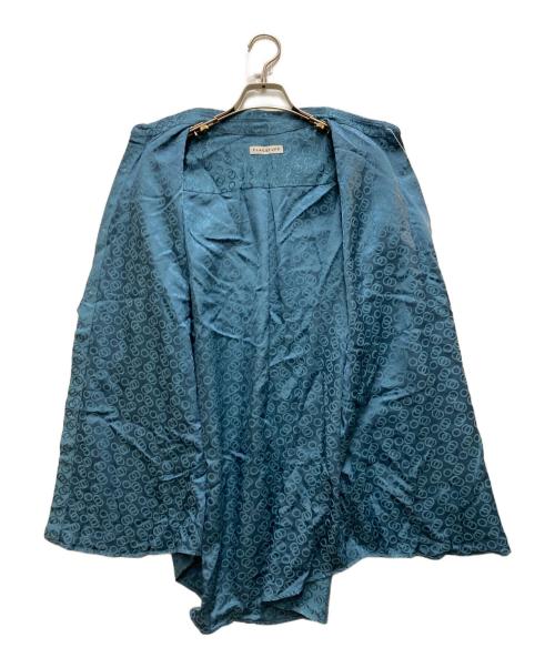 flagstuff（フラグスタフ）FLAGSTUFF (フラグスタフ) CIRCLE PATTERN S/S SHIRT ブルー サイズ:Lの古着・服飾アイテム