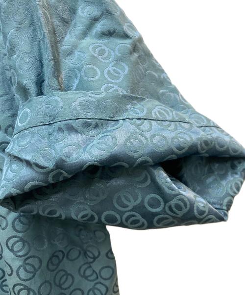 flagstuff（フラグスタフ）FLAGSTUFF (フラグスタフ) CIRCLE PATTERN S/S SHIRT ブルー サイズ:Lの古着・服飾アイテム