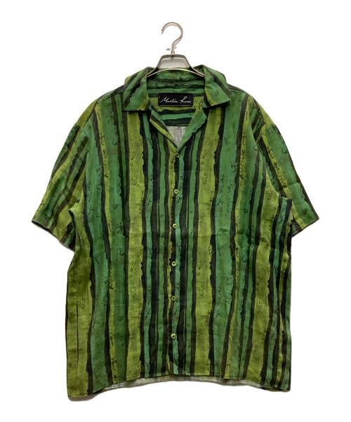 MARTINE ROSE（マーティン・ローズ）MARTINE ROSE (マーティン・ローズ) VACATION SHIRT グリーン サイズ:Sの古着・服飾アイテム