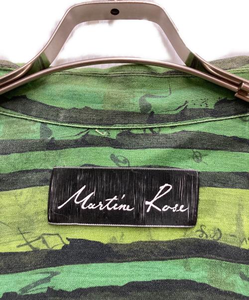 MARTINE ROSE（マーティン・ローズ）MARTINE ROSE (マーティン・ローズ) VACATION SHIRT グリーン サイズ:Sの古着・服飾アイテム