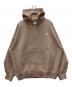 WE'RTHY（ワーシー）の古着「SWEAT HOODIE」｜ピンクベージュ